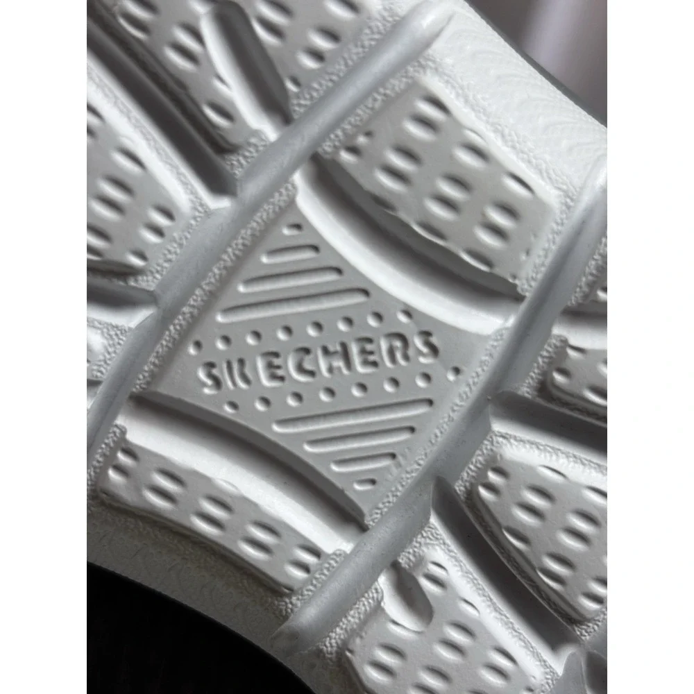 SKECHERS Slip-ins Women's Heathered Gray/Purple Memory Foam Walking Sneaker